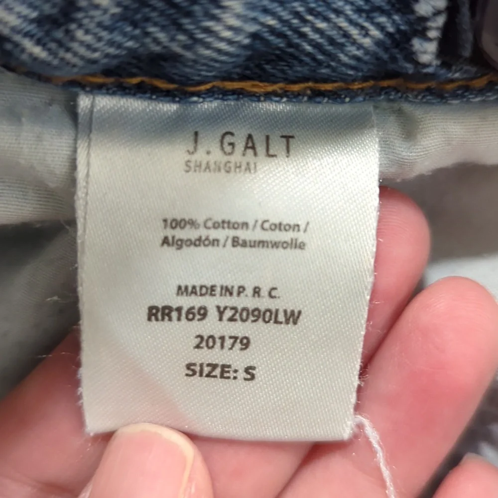 Brandy Melville / J. Galt light wash wide leg cargo jeans - Picture 6 of 6